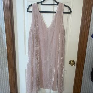 Loft Sleeveless Velvet Dress